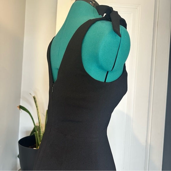 Dress The Population Lita Dress Sleeveless Tie Shoulder Sheath Black small - Picture 7 of 16